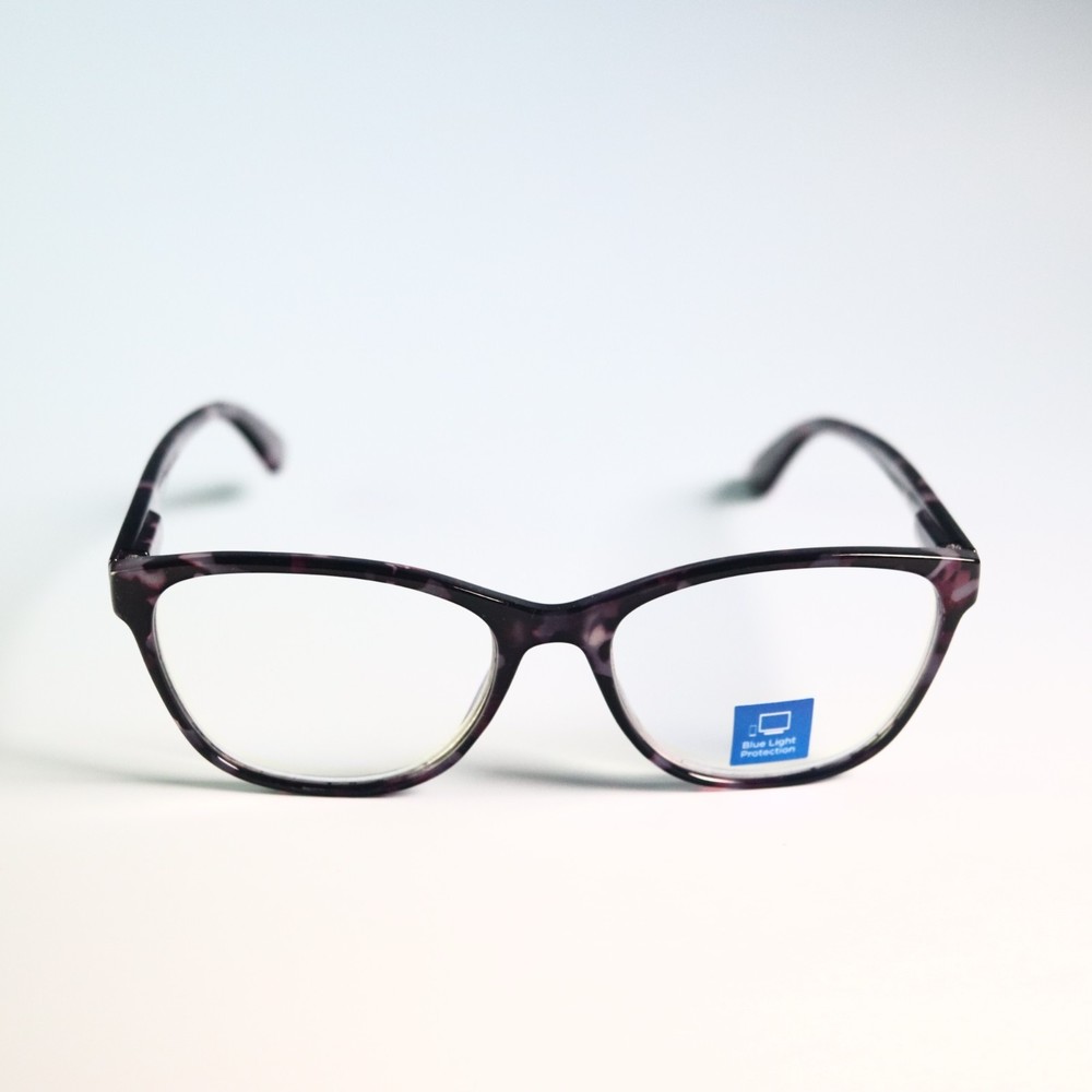 M+ blue light 53-17 133 computer eyeglasses full frame brown tortoise +1.50 N11